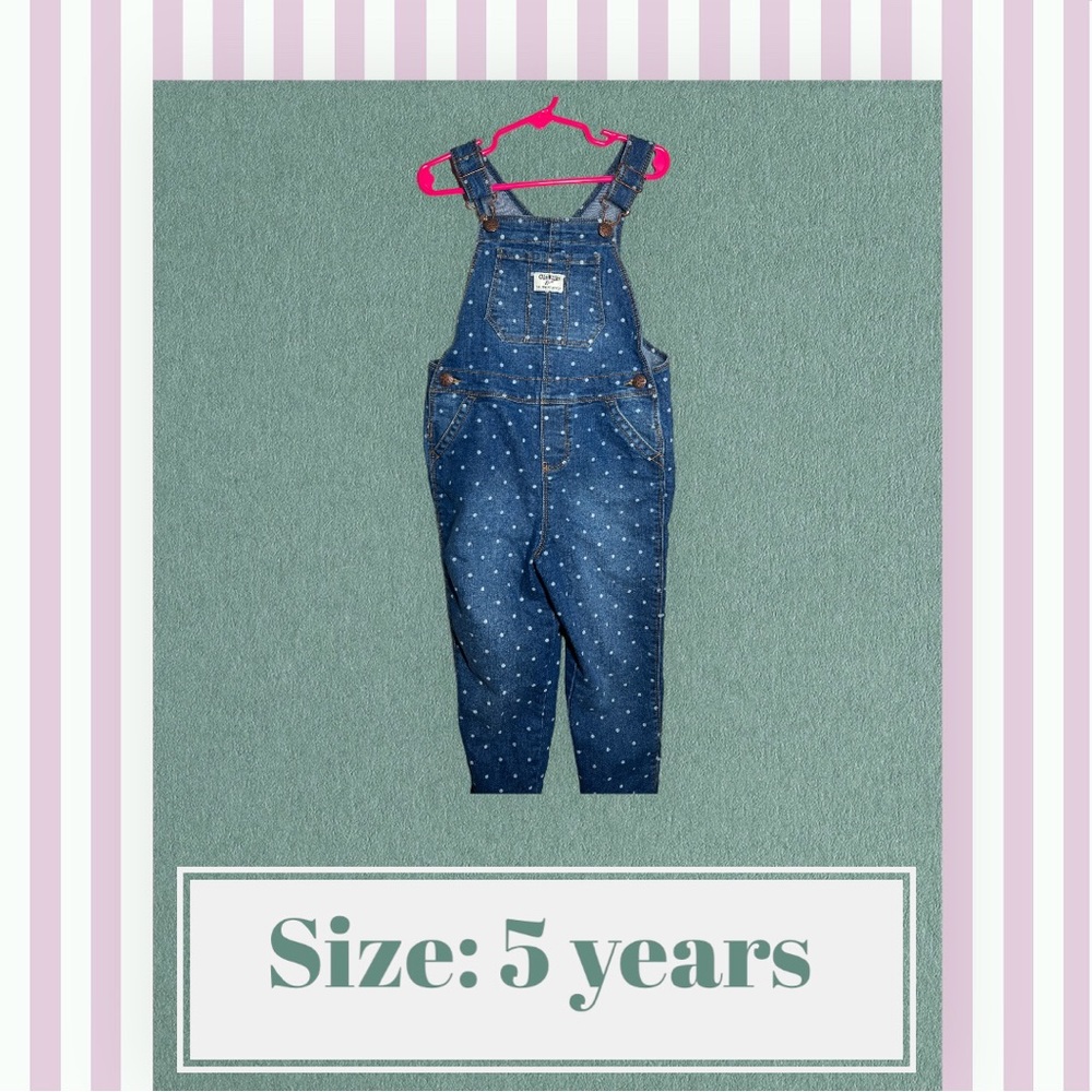 Girls Oshkosh polka dot jumper 😲💓